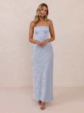 Park & Fifth Lenore Dress - Blue Jacquard (NWT)